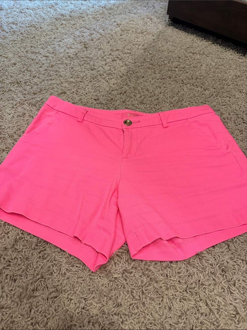 Lilly Pulitzer Bright Pink Tailored Bermuda Shorts